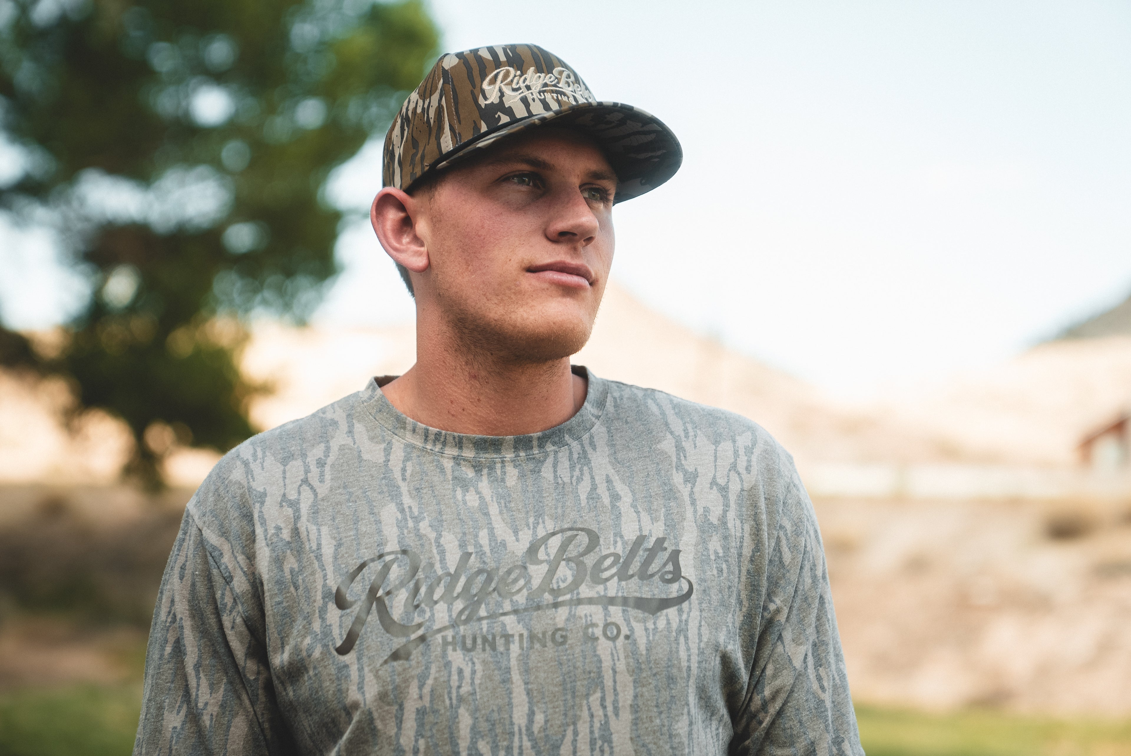 RB X MOSSY OAK WASHED TEE LONG SLEEVE - BOTTOMLAND