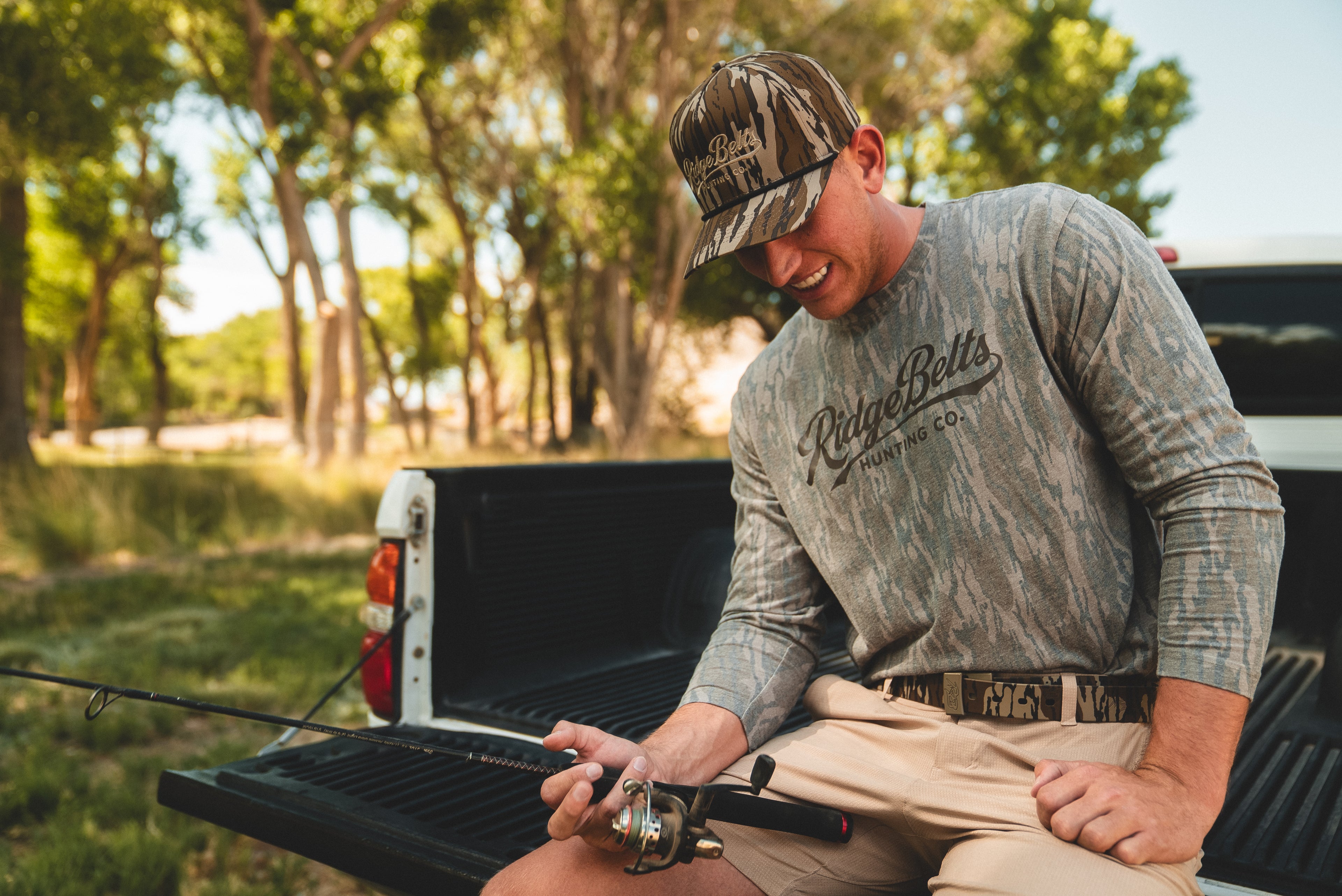 RB X MOSSY OAK WASHED TEE LONG SLEEVE - BOTTOMLAND