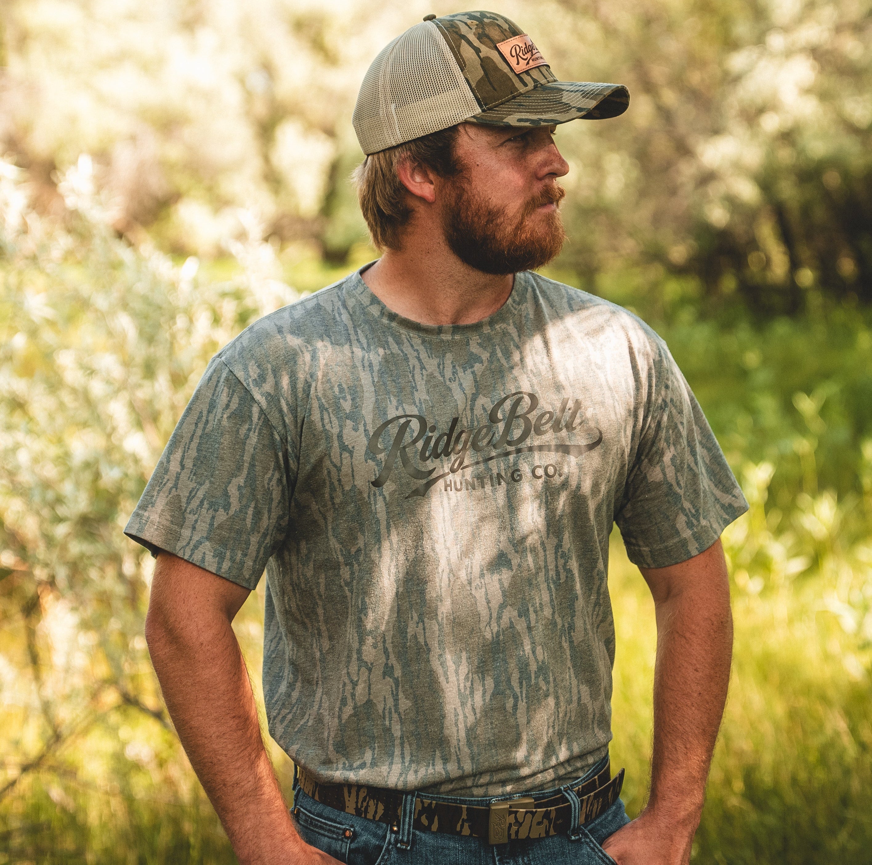 RB X MOSSY OAK WASHED TEE SHORT SLEEVE - BOTTOMLAND – Ridge Belts