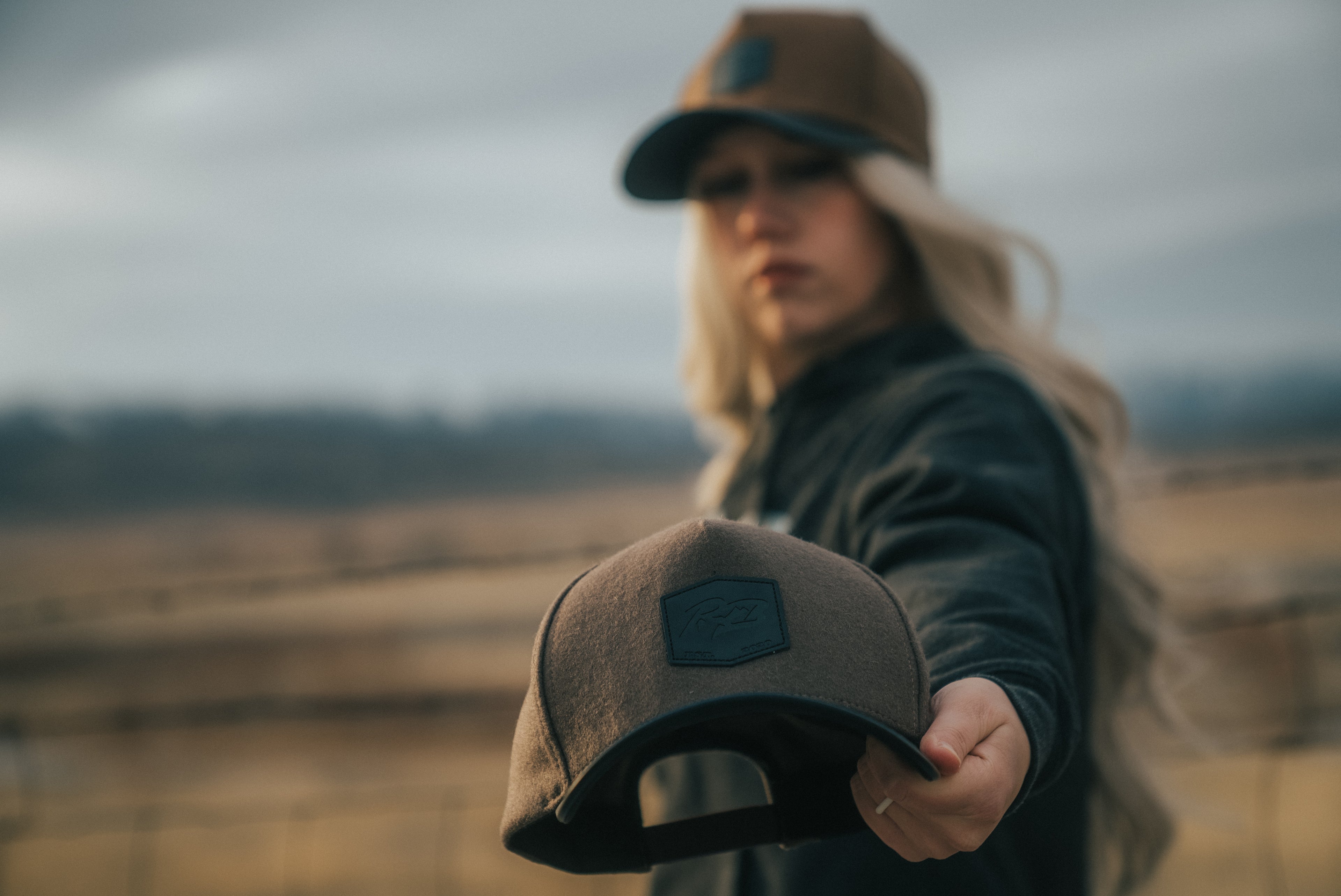 Wool Curved Brim Hat