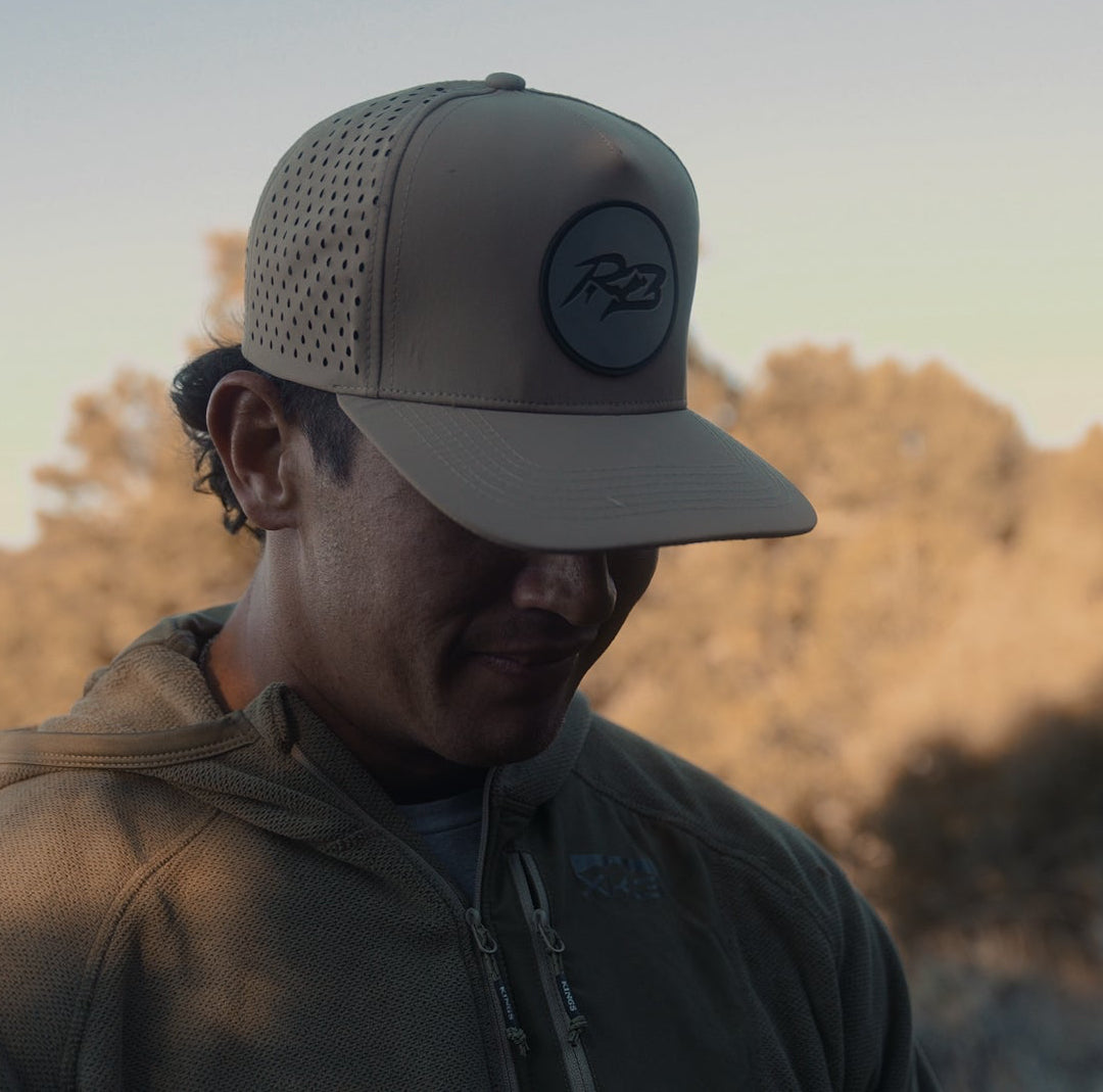Brown RB Flat Brim Hat