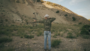 Bow hunting shirt. Skeleton hunting shirt design. Hunt till I die shirt from Ridge Belts. Long sleeve hunting shirt.