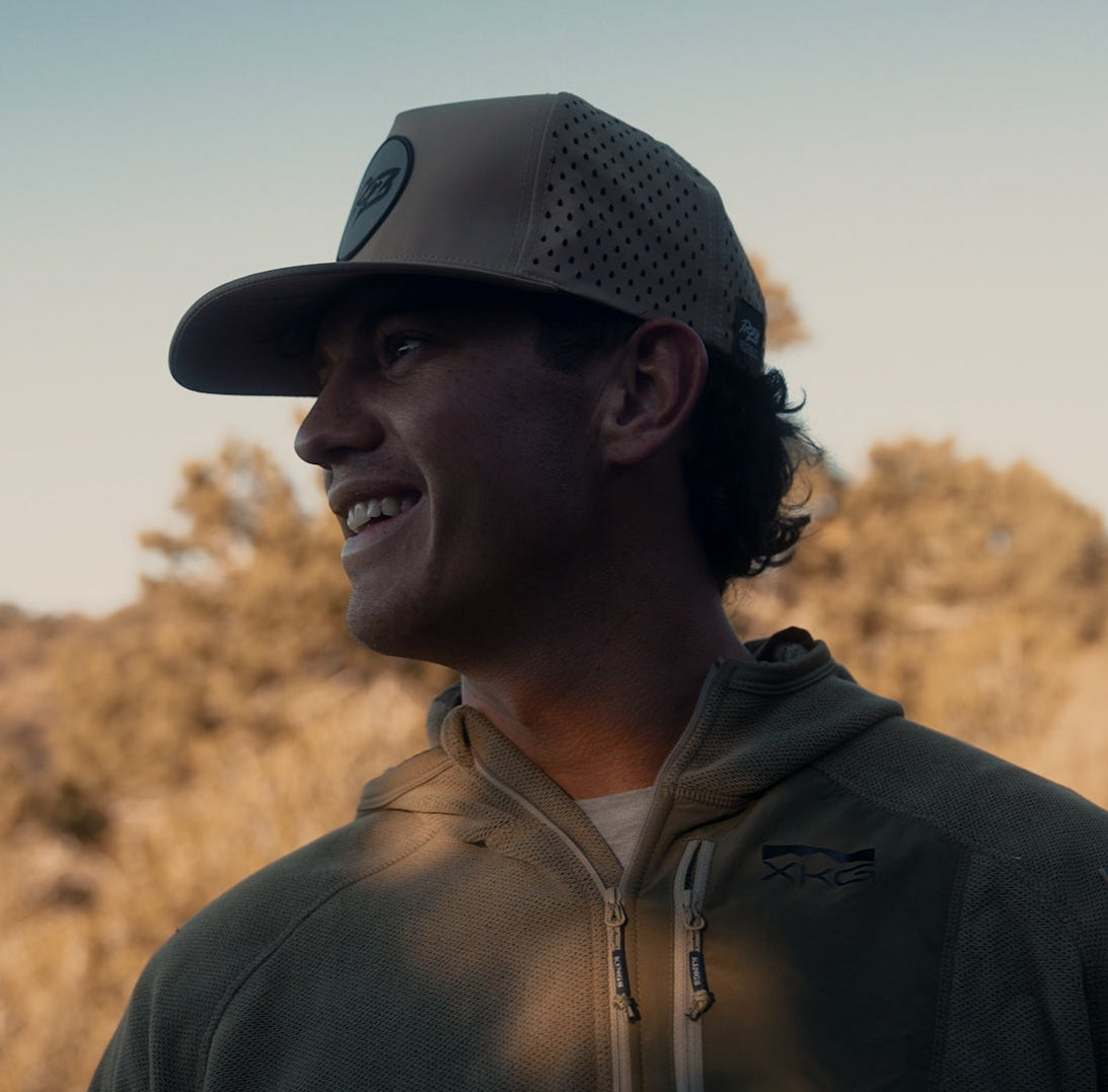 Brown RB Flat Brim Hat