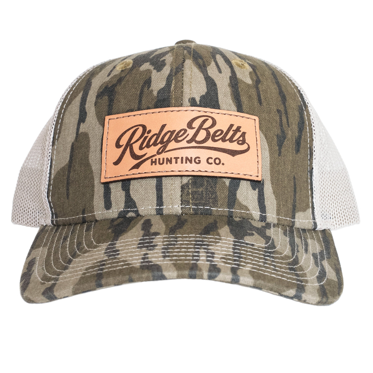 RB X MOSSY OAK TRUCKER HAT -BOTTOMLAND
