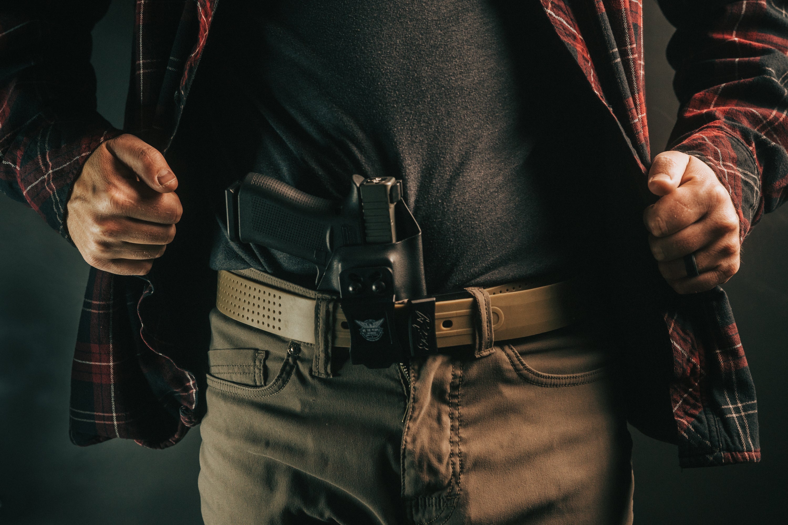 Appendix carry belt  by Ridge Belts. Tactical belt buckle for the outdoors. Simple mens belt buckle for conceal carry. EDC belt for all sizes. Lightweight mountain hiking belt. Tactical conceal carry belt for every day carry. Military grade belt for men. Tactical conceal carry belt.