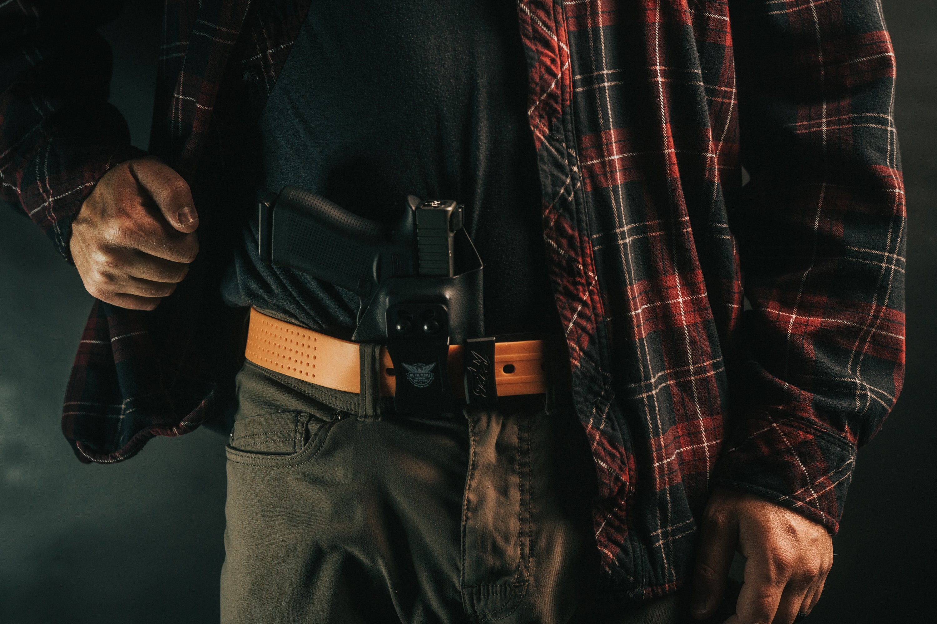 Appendix carry belt  by Ridge Belts. Tactical belt buckle for the outdoors. Simple mens belt buckle for conceal carry. EDC belt for all sizes. Lightweight mountain hiking belt. Tactical conceal carry belt for every day carry. Military grade belt for men.